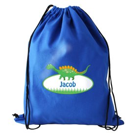 Dinosaur Personalised Kit Bag - Blue