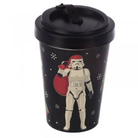 Christmas Stormtrooper Bamboo Composite Travel Mug - Black