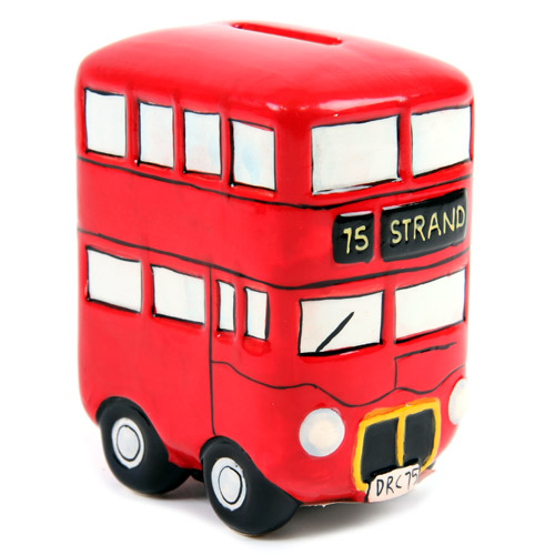 Bus London Routemaster Money Box - Strand : Personalised And Novelty 