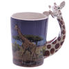 Giraffe Head Safari Printed Ceramic Mug